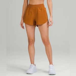 Lululemon Find Your Pace High-Rise Lined Short 3” (Butternut Squash) - Size 2